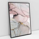 Ver imagem 1 de Quadro Decorativo em Canvas Abstrato Mármore Lux TaColado Moldura Flutuante 4,5cm Preta 90 x 60cm