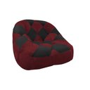 Ver imagem 2 de Kit 02 Poltrona Paloma Escritório Sala Pé Plástico Suede Vinho e Suede Preto - Dominic Decor