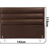 Cabeceira Estofada para Cama Box Casal 119x142CM Swede BF Colchões - 2
