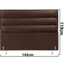 Ver imagem 2 de Cabeceira Estofada para Cama Box Casal 119x142CM Swede BF Colchões