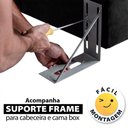Ver imagem 5 de Cabeceira Estofada para Cama Box Casal 119x142CM Swede BF Colchões