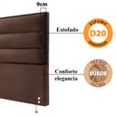 Ver imagem 3 de Cabeceira Estofada para Cama Box Casal 119x142CM Swede BF Colchões