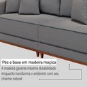 Ver imagem 6 de Sofá Fixo 4 Lugares Verona 2,16m Linho Cinza