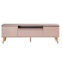 Ver imagem 7 de Rack para TV com Prateleira 180cm Retro MDF Rosa Dallas - On Móveis