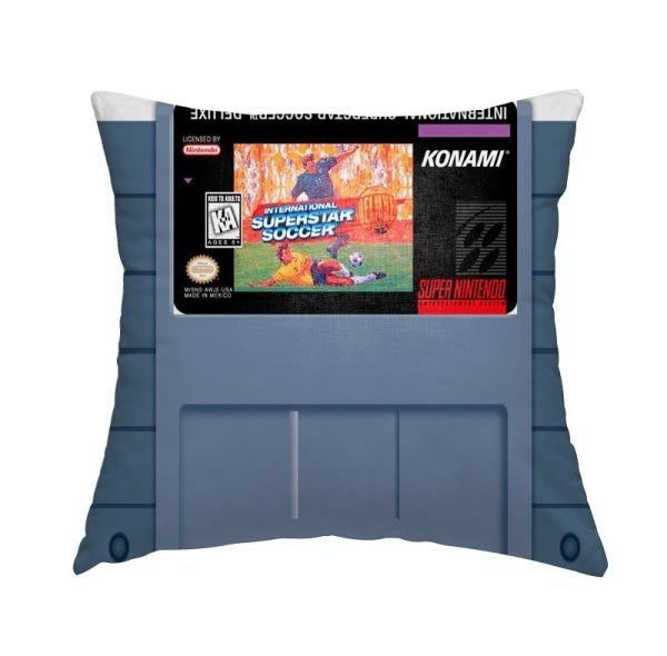 Almofada Decorativa Super Nintendo Label Super Soccer Deluxe - 1