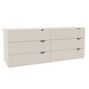 Ver imagem 2 de Cômoda Porto 6 Gavetas Branco/creme - Politorno