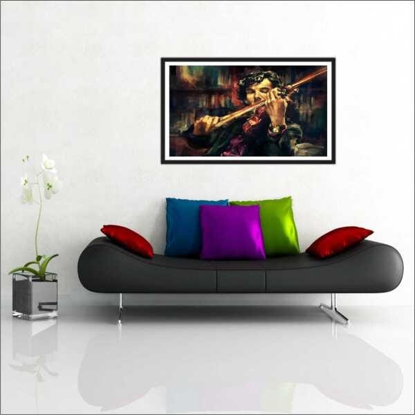 Quadro Sherlock Holmes Séries Filmes Com Moldura TT001 - 4