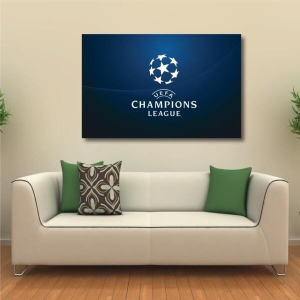 Quadro decorativo Champions League com Tela em Tecido - 1