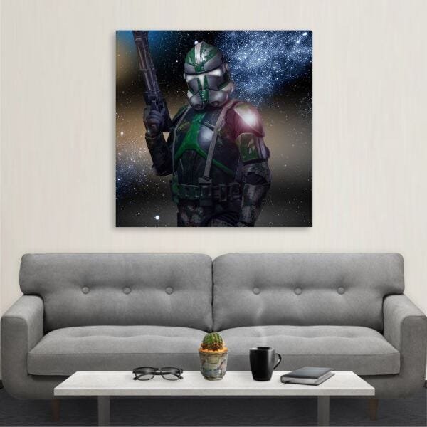 Quadro decorativo Filmes Star Wars Saga em Tecido 60x60 - 3