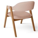 Ver mais imagens de Kit 06 Cadeiras de Jantar e Estar Living Estofada Nadja L02 Linho Rosê - Lyam Decor