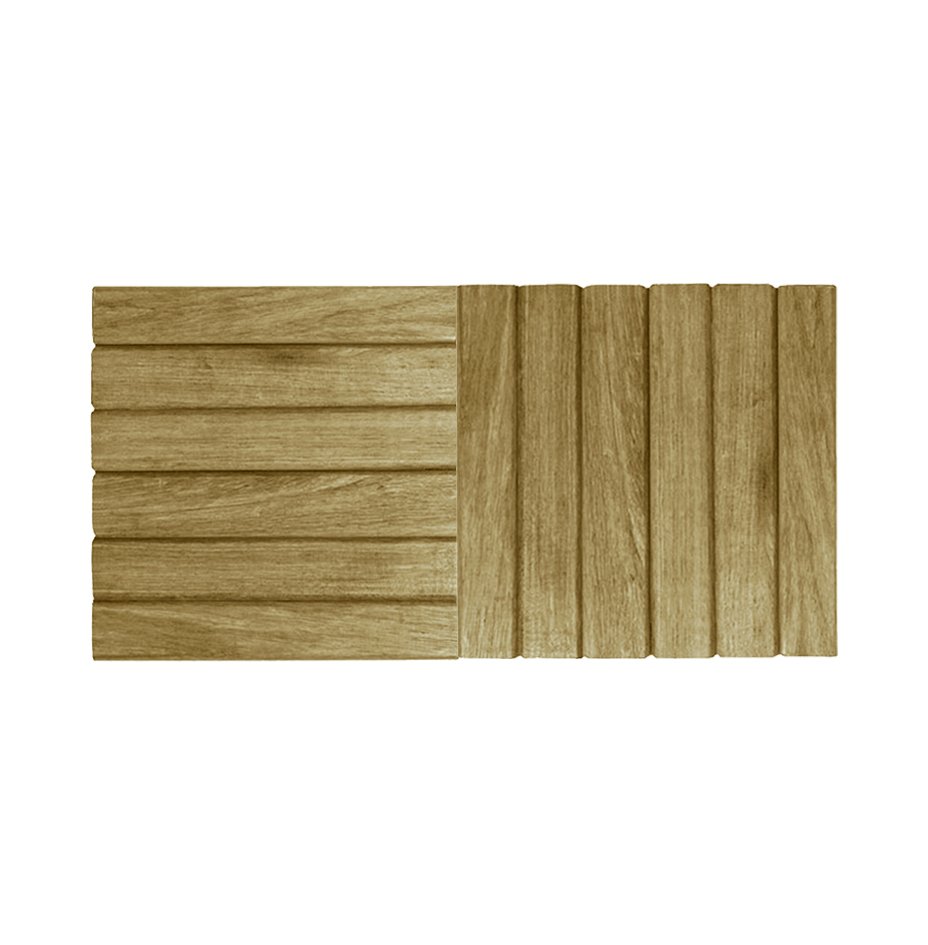 Jogo 2 Placas Deck Mara 30x30 sem Pintura Madeira de Lei Jardim