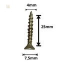 Ver imagem 1 de Parafuso 4x25 para Madeira 4x25mm P Mdf 4,0x25 Caixa 500 Um