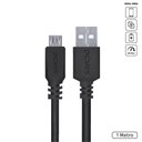 Ver imagem 1 de Cabo para Celular Smartphone Micro Usb para Usb a 2.0 1 Metro Preto - Pmuap-1