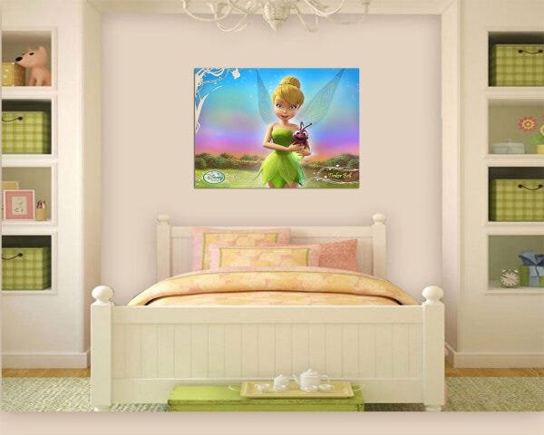 Quadros De Parede Tinkerbell 0003 Para Decoração De Quarto De Menina - 2