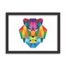 Quadro Decorativo Leão Abstrato Colorido - 1