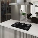 Ver imagem 6 de Cooktop À Gás 5 Bocas Ndl Vidro Flange Esmaltada Preto Biv