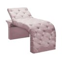 Ver imagem 1 de Maca Estofada Estética Cílios Regulável Spa Suede Ivete:rosê