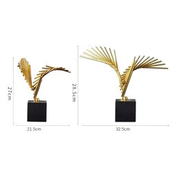 Conjunto Escultura Asa Ornamental - 2