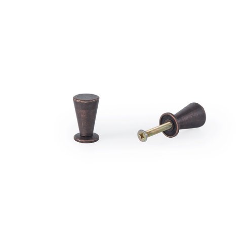 Kit C/ 6 Puxador Tulipa Ponto Puxadores de Gaveta Armario Colonial: Bronze