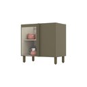Ver imagem 2 de Balcão Canto Reto 01 Porta Connect Henn Duna Com Cristal