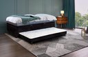 Ver imagem 1 de Cama 3 em 1 Solteirão Serenelife - Suede Preto