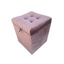 Ver imagem 1 de Puff Baú Quadrado - 1 Lugar - 36x36cm - Rose