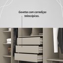 Ver imagem 7 de Guarda Roupa Casal 6 Portas 3 Gavetas Dubai Majestic - Fendi