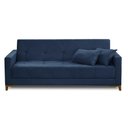 Ver imagem 5 de Sofá Cama 3 Lugares 2,00m Agnes Suede Azul Adonai Estofados