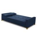 Ver imagem 3 de Sofá Cama 3 Lugares 2,00m Agnes Suede Azul Adonai Estofados