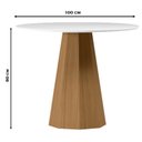 Ver imagem 2 de Mesa de Jantar 100x100 Cm Isis com Vidro Ype Off White – New Ceval