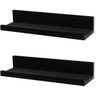 Kit 2 Prateleira Preto Para Tempero Quadro Fotos Mdf 50cm - 1
