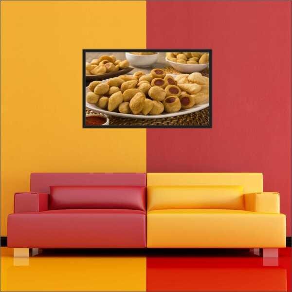 Quadro Padarias Bolos Pães Salgados Cafeterias Com Moldura - 2