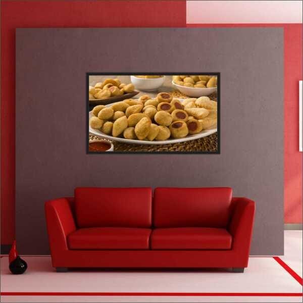 Quadro Padarias Bolos Pães Salgados Cafeterias Com Moldura - 4