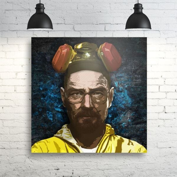 Quadro Heisenberg Breaking Bad 60x60 Séries Sala Quarto - 1