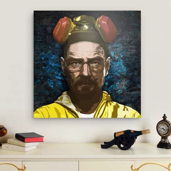 Quadro Heisenberg Breaking Bad 60x60 Séries Sala Quarto - 2