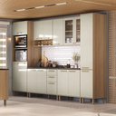Ver imagem 1 de Cozinha Modulada 6 Peças 14 Portas 3 Gavetas S/ Tampo Luciane Isis