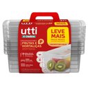 Ver imagem 2 de Conjunto 4 Potes Organizadores de Geladeira com Tampa Plástico Frutas e Verduras P Utti Ordene