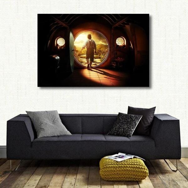 Quadro decorativo Casa Hobbit Filmes Tela em Tecido - 2