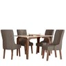 Conjunto Sala de Jantar Kira 1,10 com 04 Cadeiras Amendoa 01a - 1