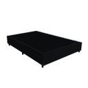 Ver imagem 1 de Cama Box Casal Simples Matelado Preto 138x188x28