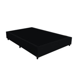 Cama Box Casal Simples Matelado Preto 138x188x28 - 1
