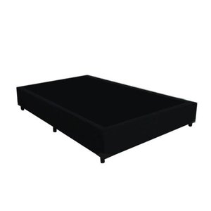 Cama Box Casal Simples Matelado Preto 138x188x28