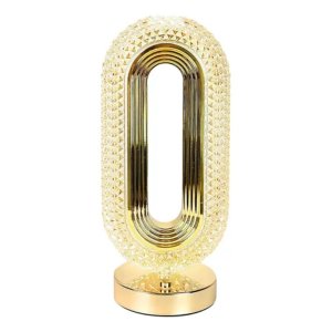 Luminaria de Mesa Orion Dourado Led 2w 3 Cores Touch sem Fio Recarregável Dimerizável