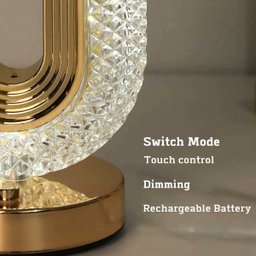 Luminaria de Mesa Orion Dourado Led 2w 3 Cores Touch sem Fio Recarregável Dimerizável - 6
