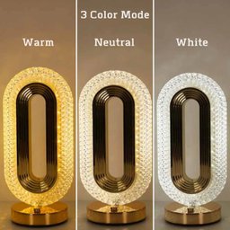 Luminaria de Mesa Orion Dourado Led 2w 3 Cores Touch sem Fio Recarregável Dimerizável - 7