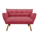 Ver imagem 2 de Kit 01 Namoradeira e 02 Poltronas Anitta Suede Pés Palito