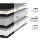 Ver imagem 6 de Cama Box com Colchão Solteiro Airtech Spring Pocket Molas Ensacadas Branco Ortobom