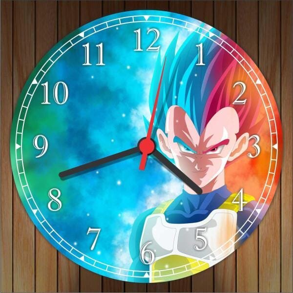 Relógio De Parede Desenho Dragon Ball Goku no Shoptime
