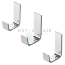 Ver imagem 2 de 3 Cabide Gancho Simples Alumínio Aço Inox Porta Toalha Rosto