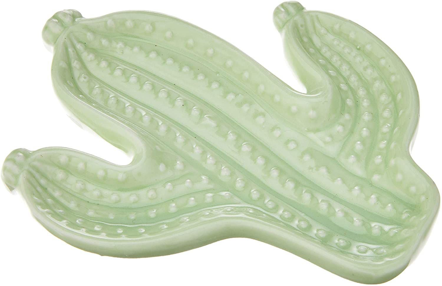 Cacto Decorativo de Cerâmica Verde Cactus Para Sala Quarto - 2